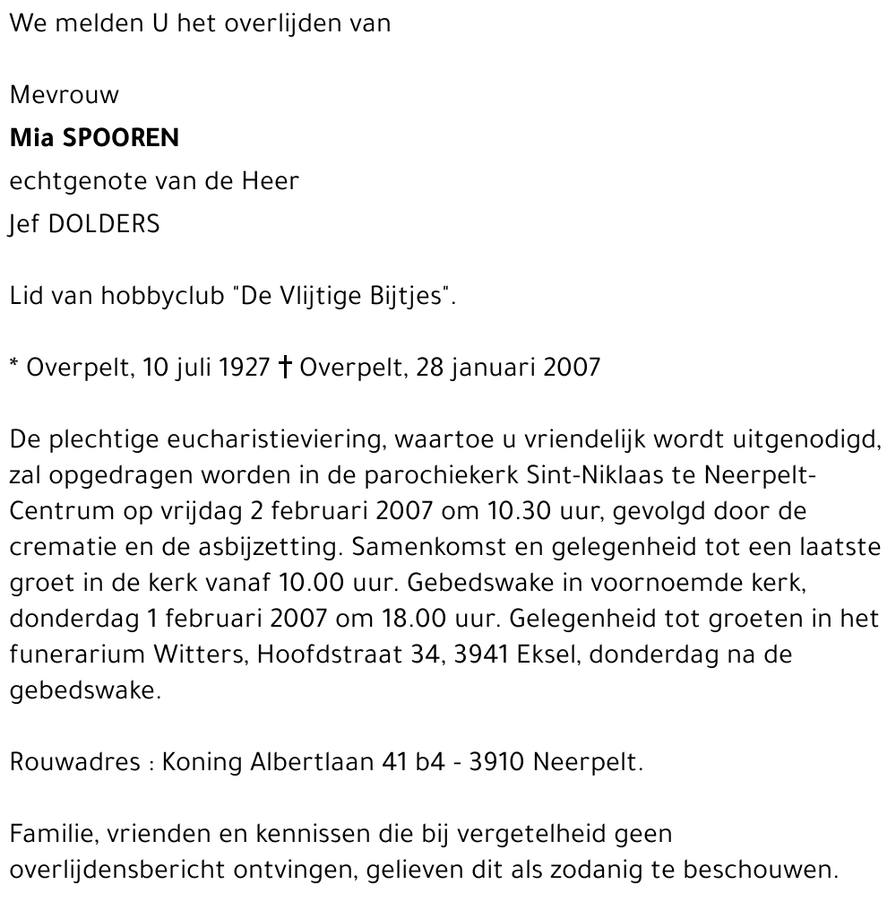 Mia Spooren