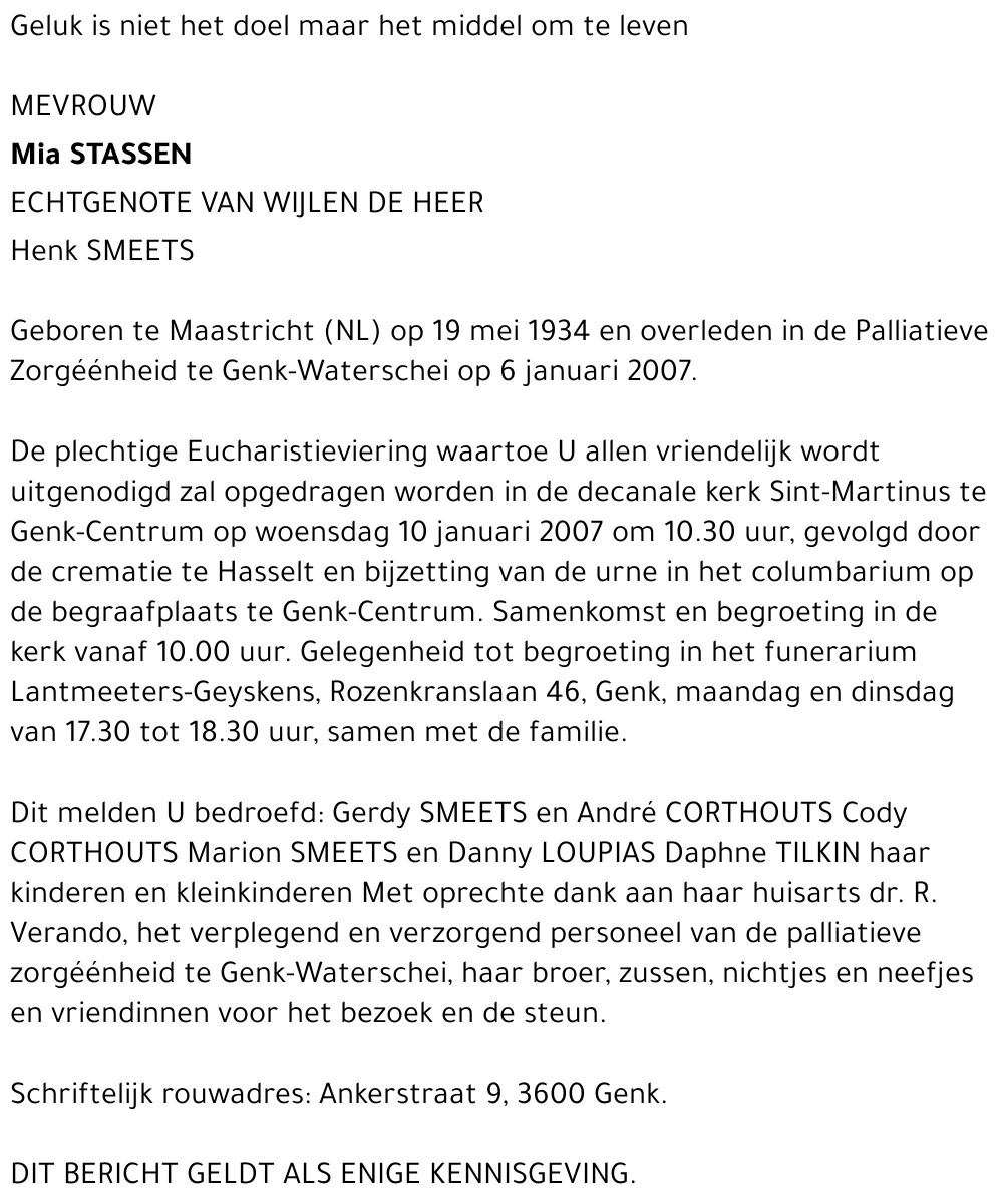 Mia STASSEN