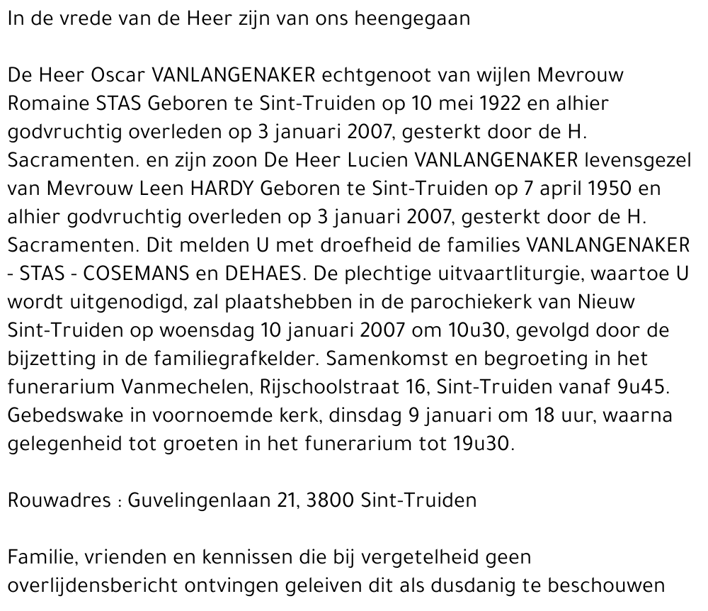 Oscar & Lucien Vanlangenaker