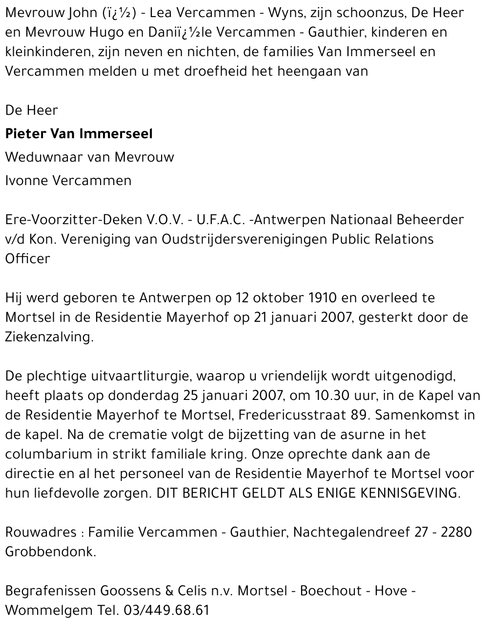 Pieter Van Immerseel