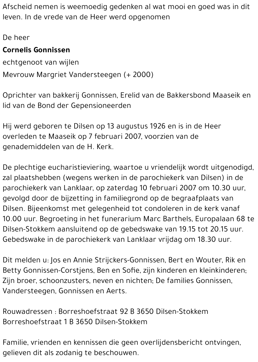 Cornelis Gonnissen