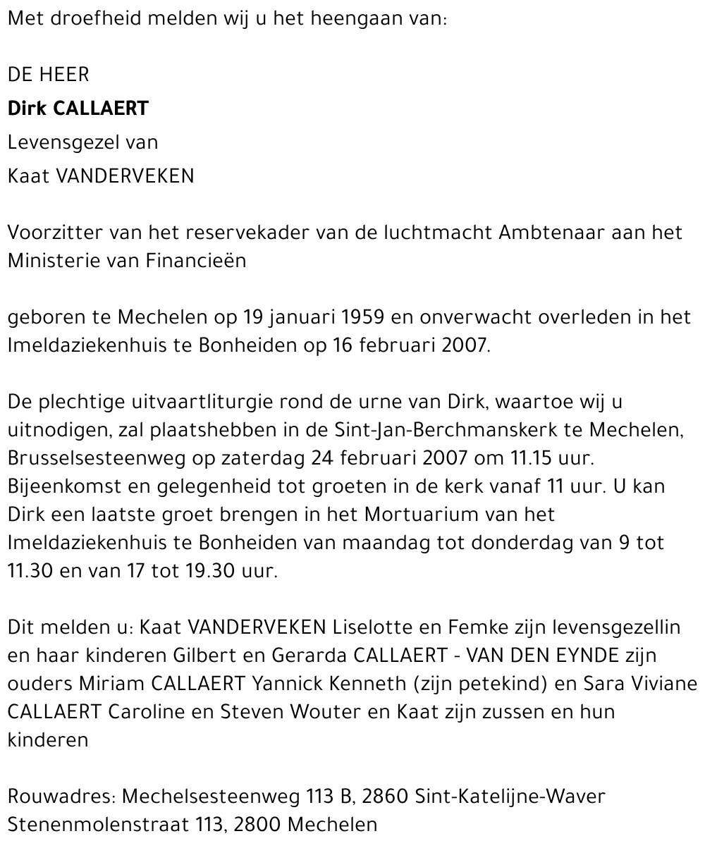 Dirk Callaert