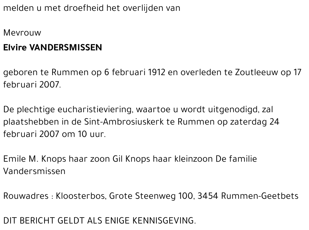 Elvire Vandersmissen