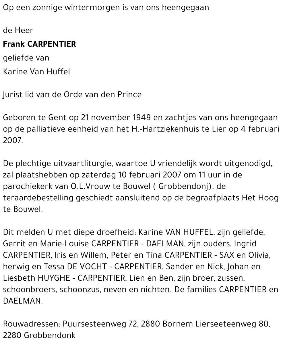 Frank CARPENTIER