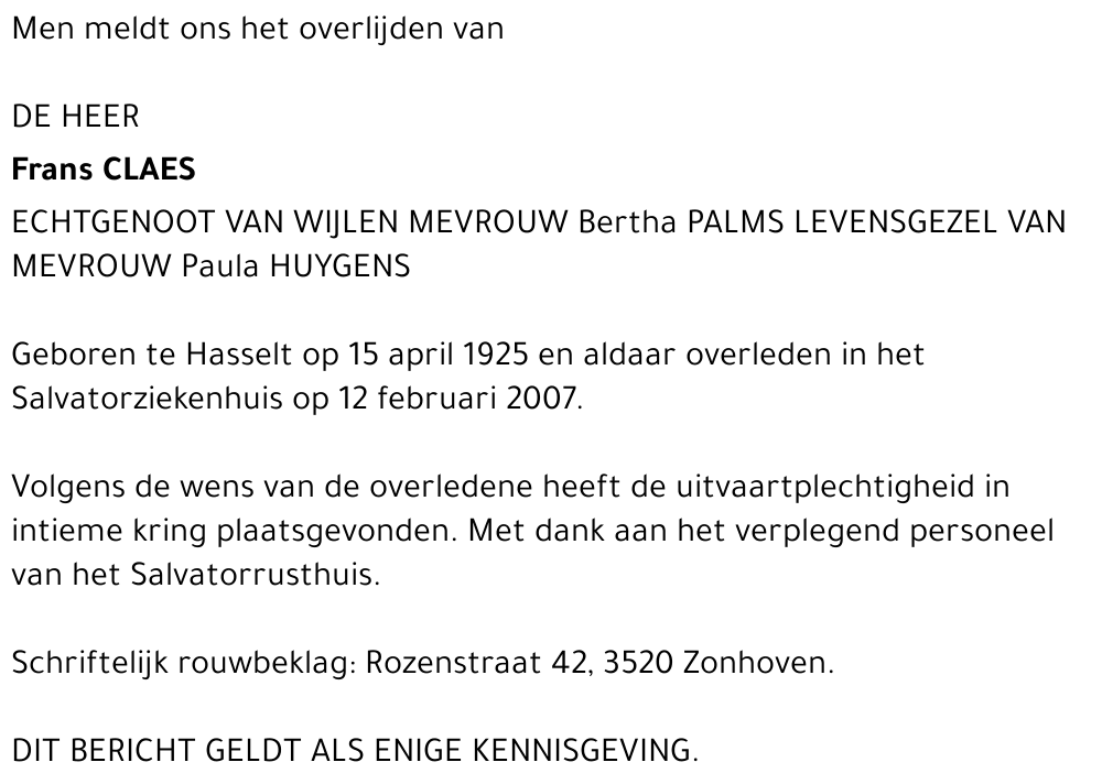 Frans Claes