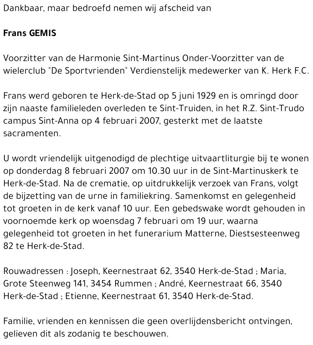 Frans Gemis