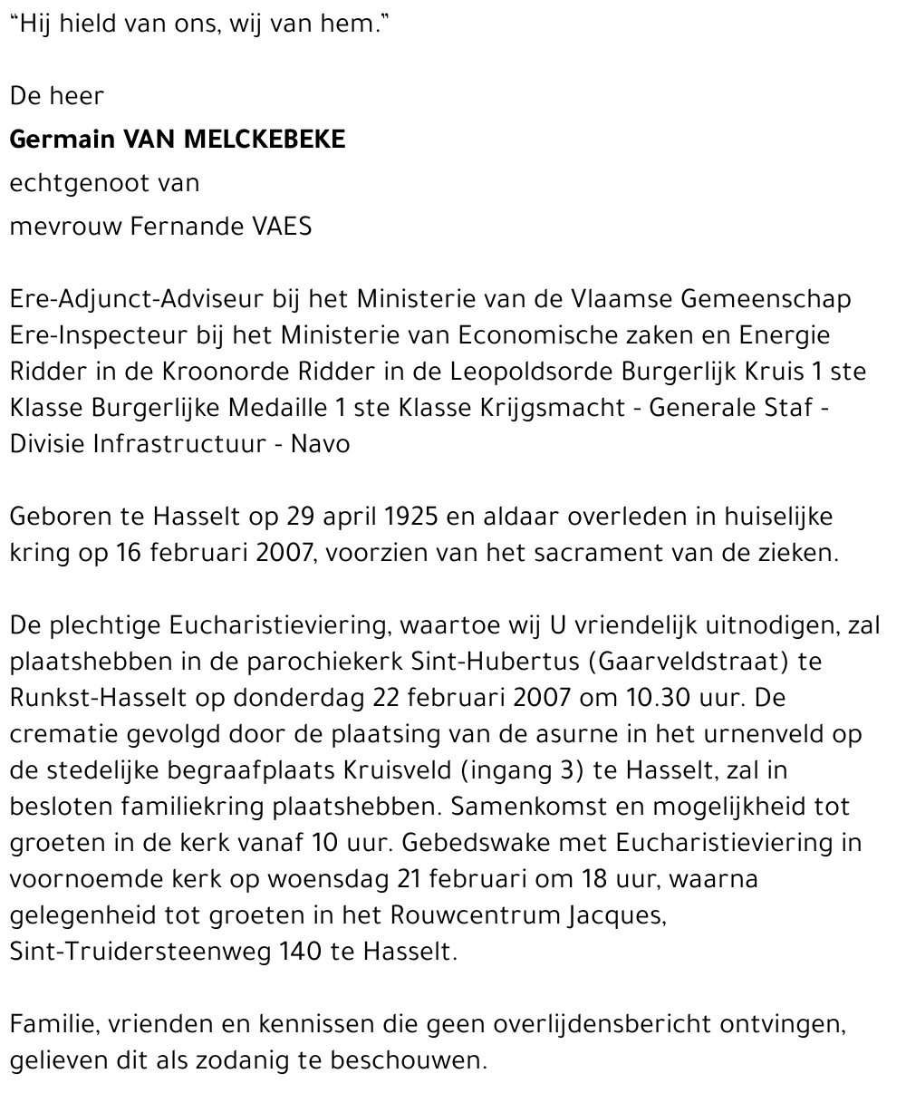 Germain Van Melckebeke