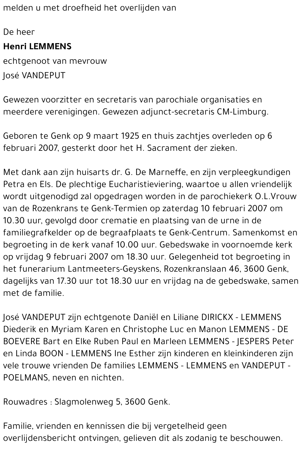 Henri LEMMENS
