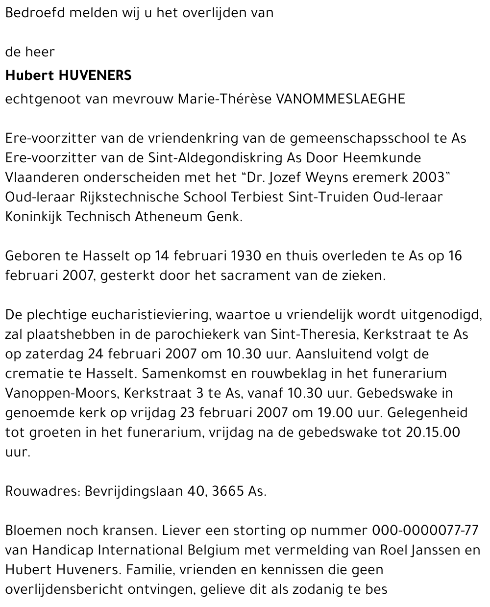 Hubert Huveners