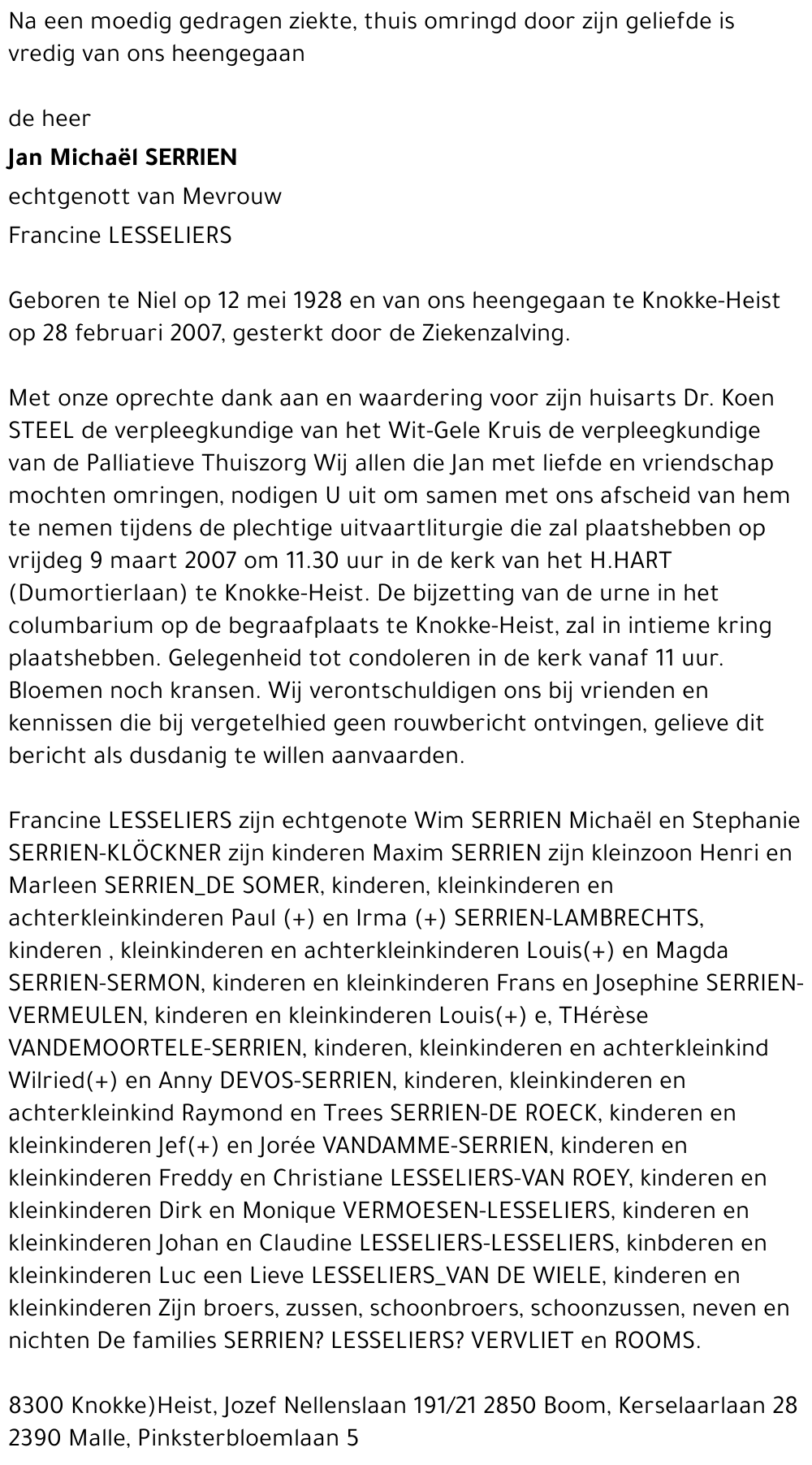 Jan Michaël Serrien