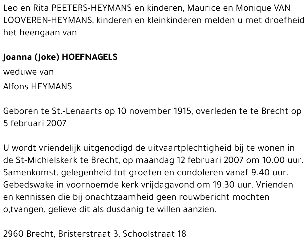 Joanna (Joke) HOEFNAGELS