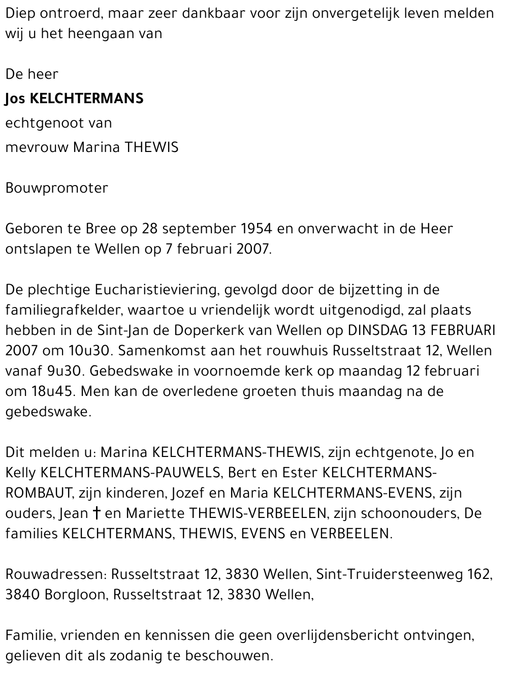 Jos Kelchtermans