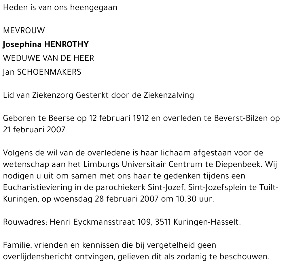 Josephina Henrothy