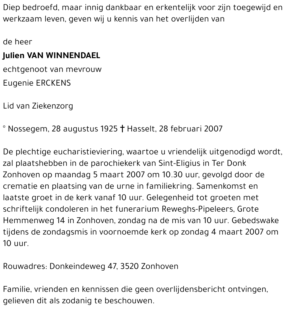 Julien Van Winnendael