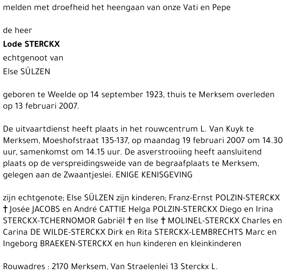 Lode STERCKX