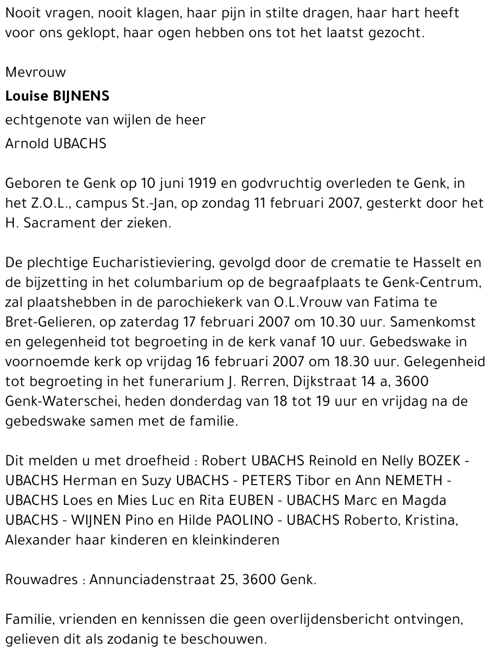 Louise BIJNENS