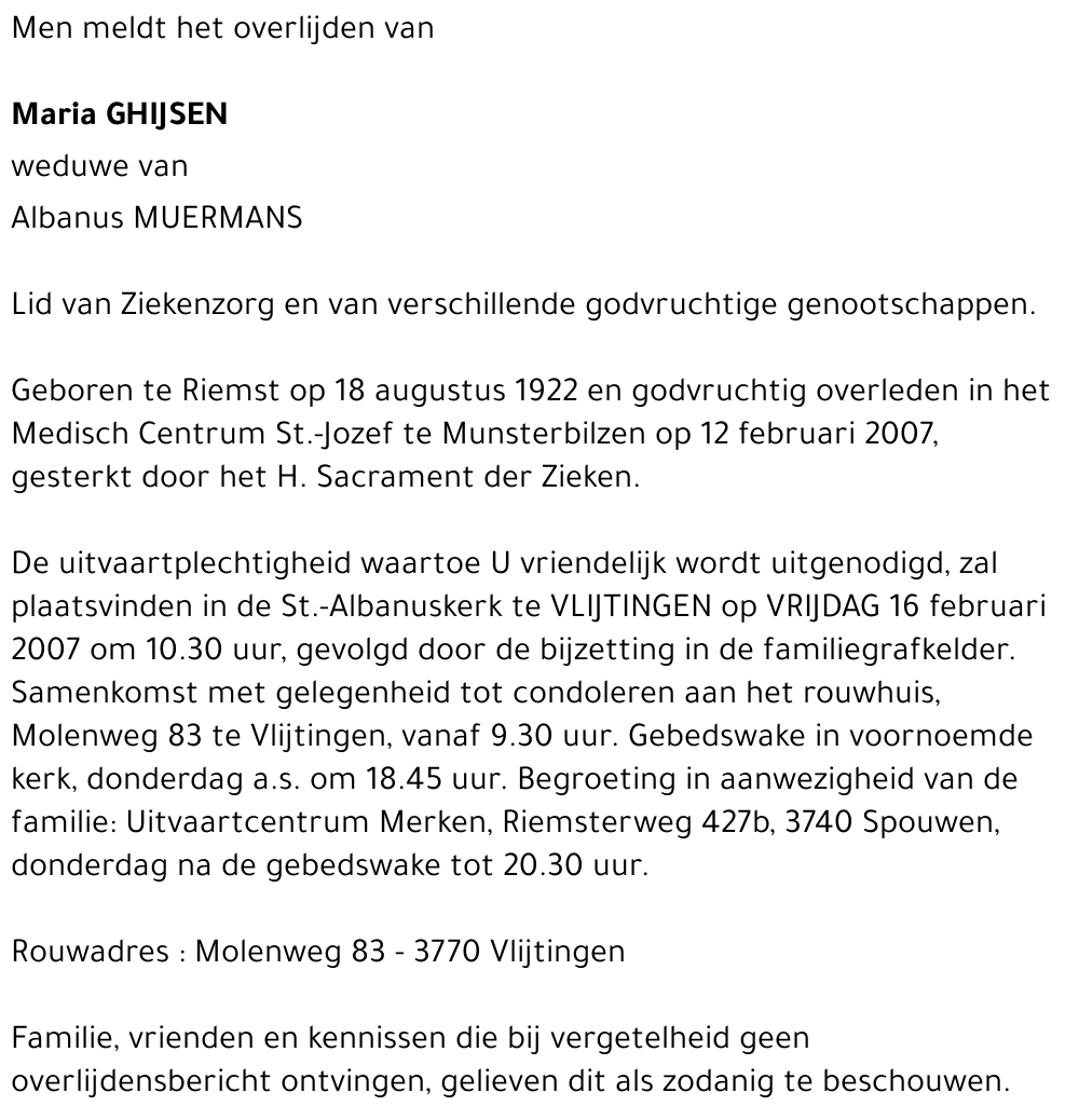 Maria Ghijsen