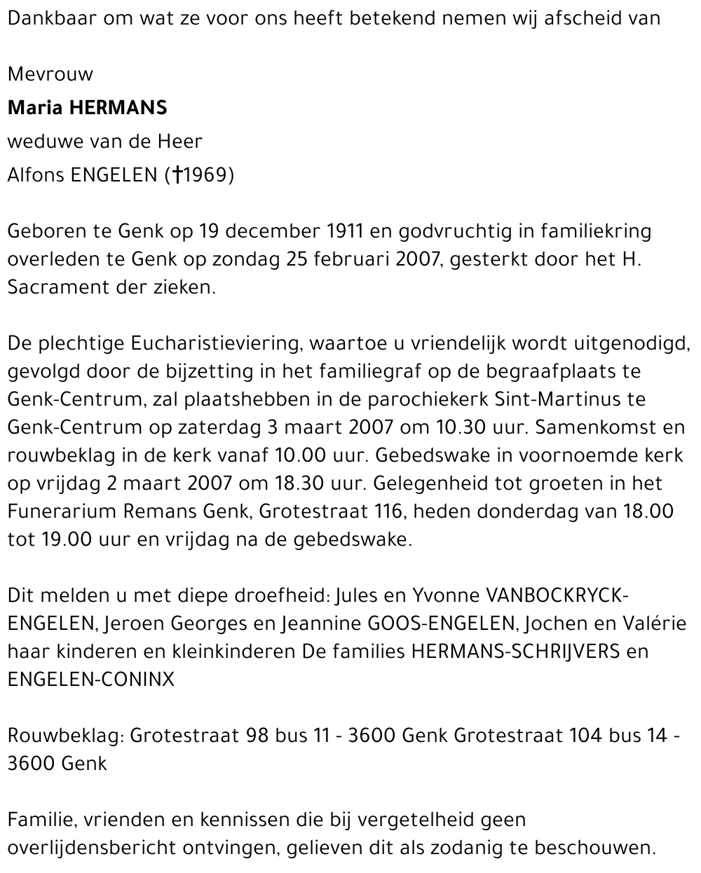 Maria HERMANS