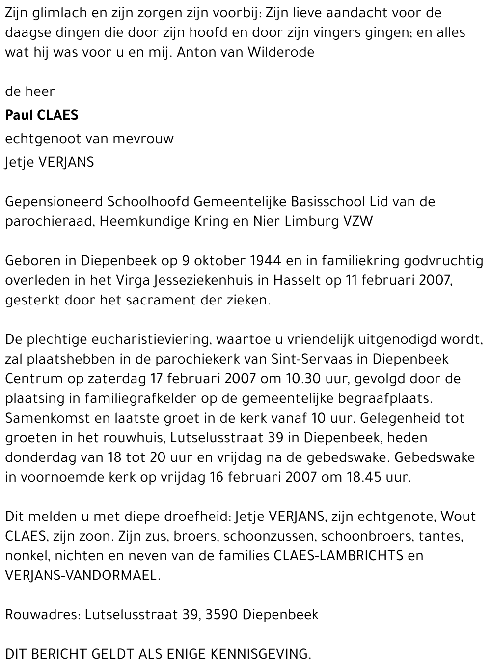 Paul Claes