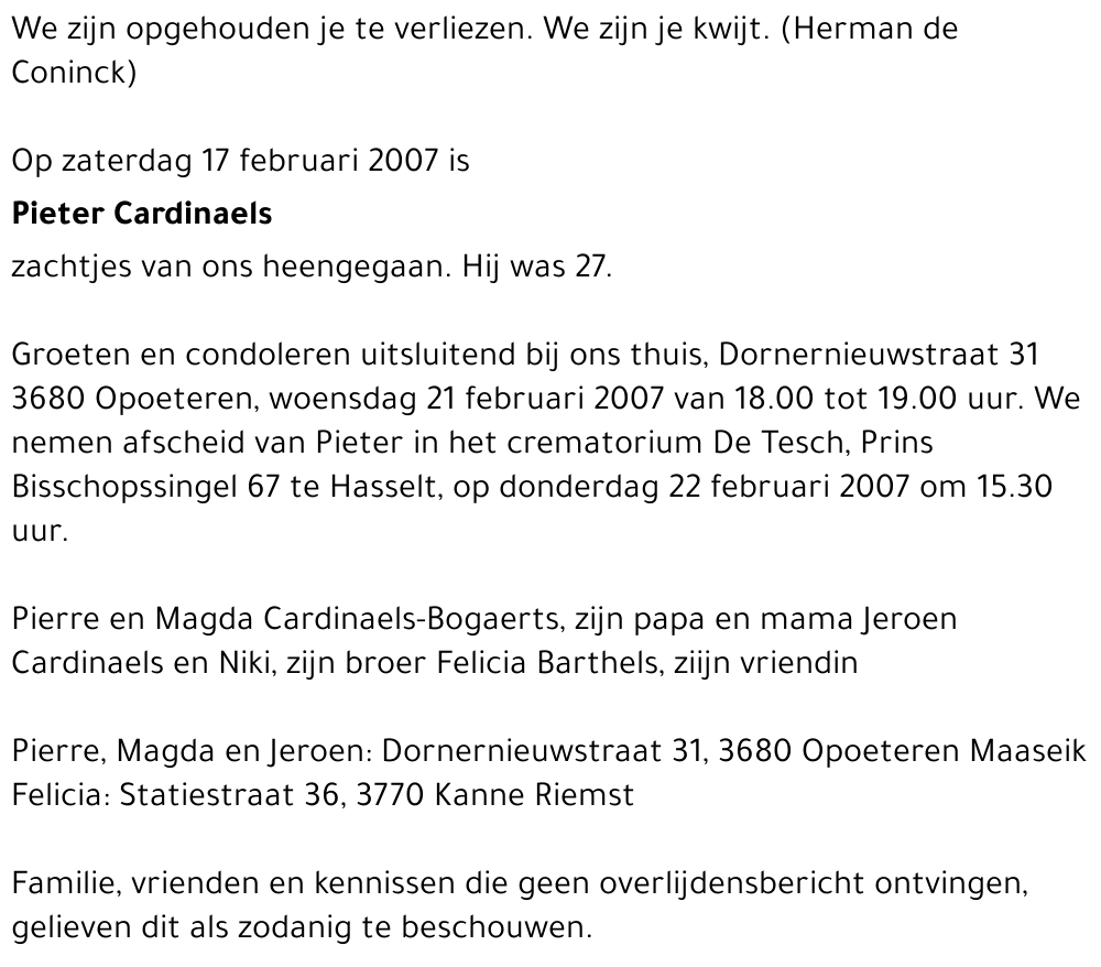 Pieter Cardinaels