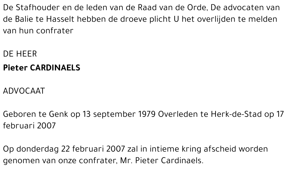 Pieter Cardinaels