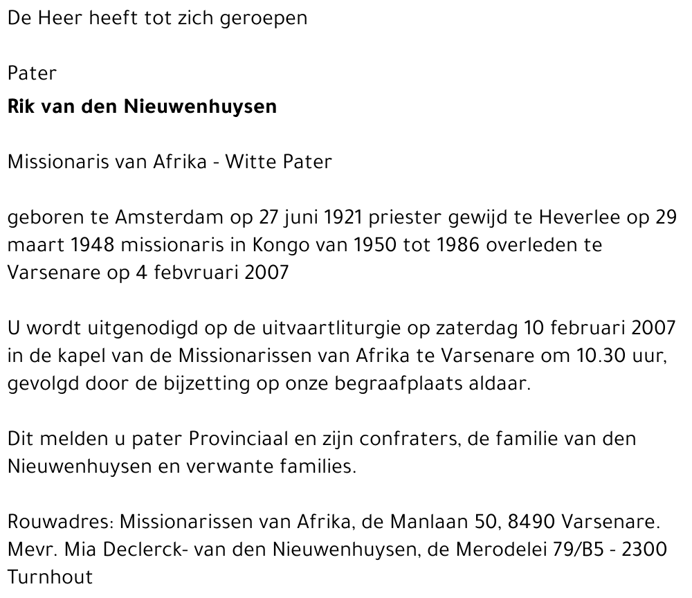 Rik van den Nieuwenhuysen