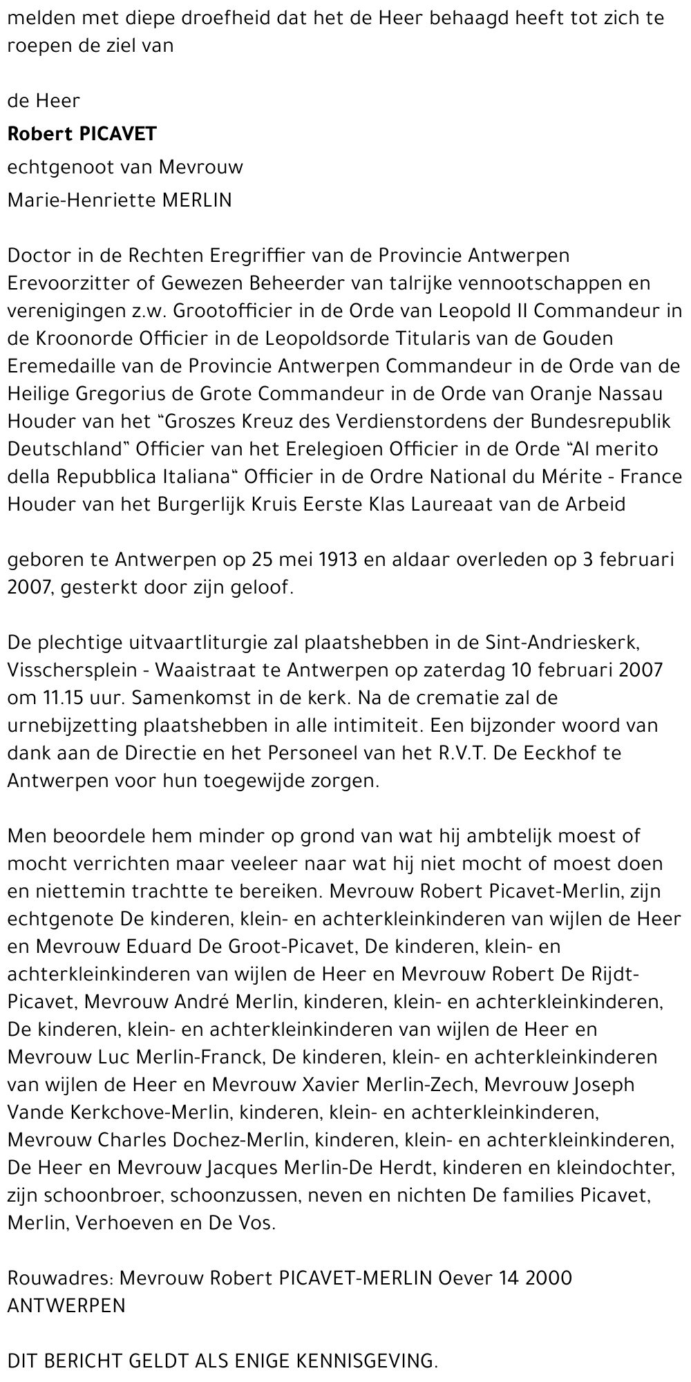 Robert Jean Marie Picavet