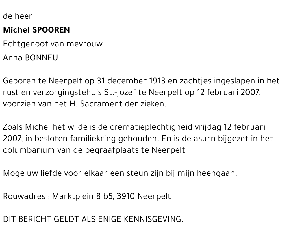 Spooren Michel