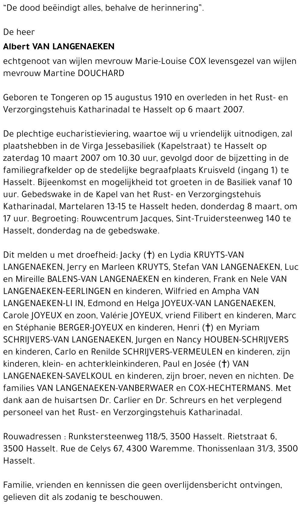 Albert Van Langenaeken