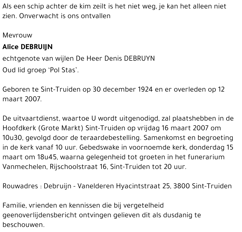 Alice Debruyn