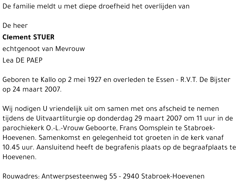 Clement Stuer