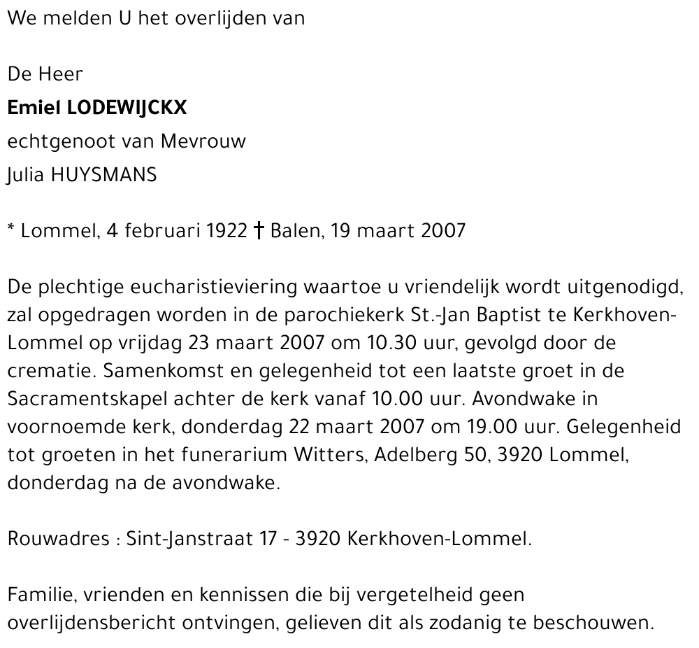Emiel Lodewijckx