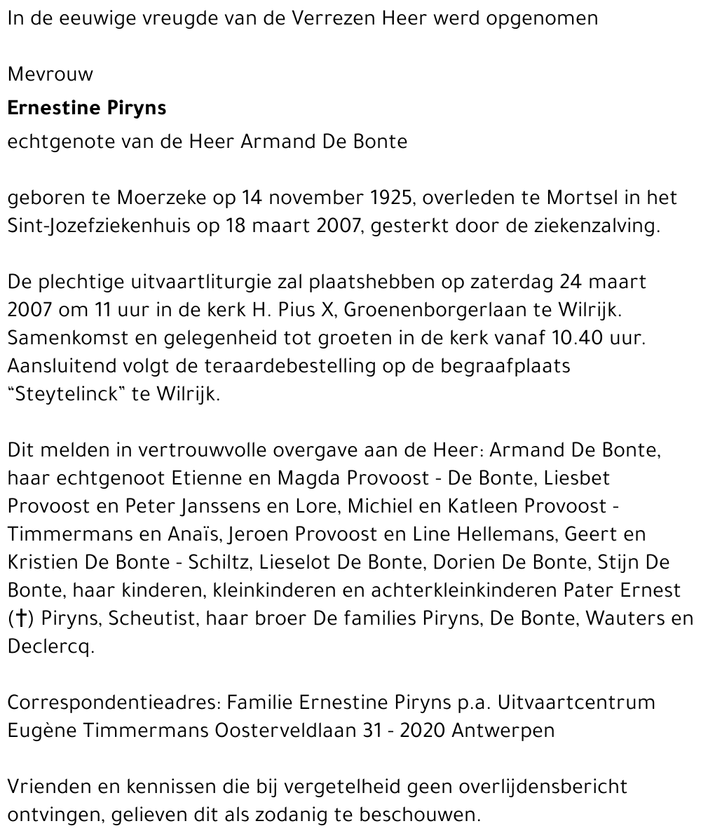 Ernestine Piryns