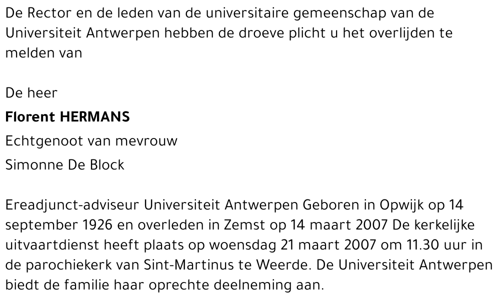 Florent HERMANS