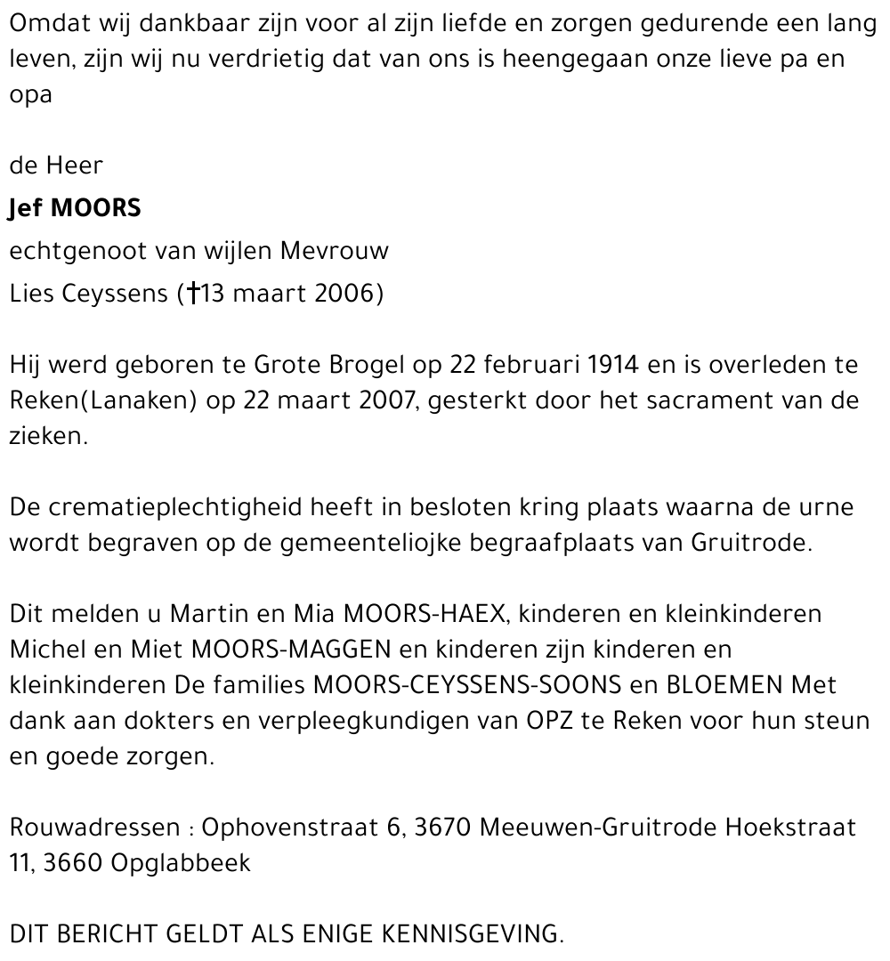 Jef Moors