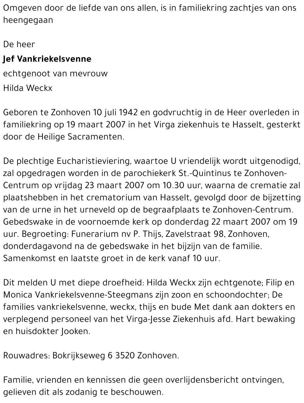 Jef Vankriekelsvenne