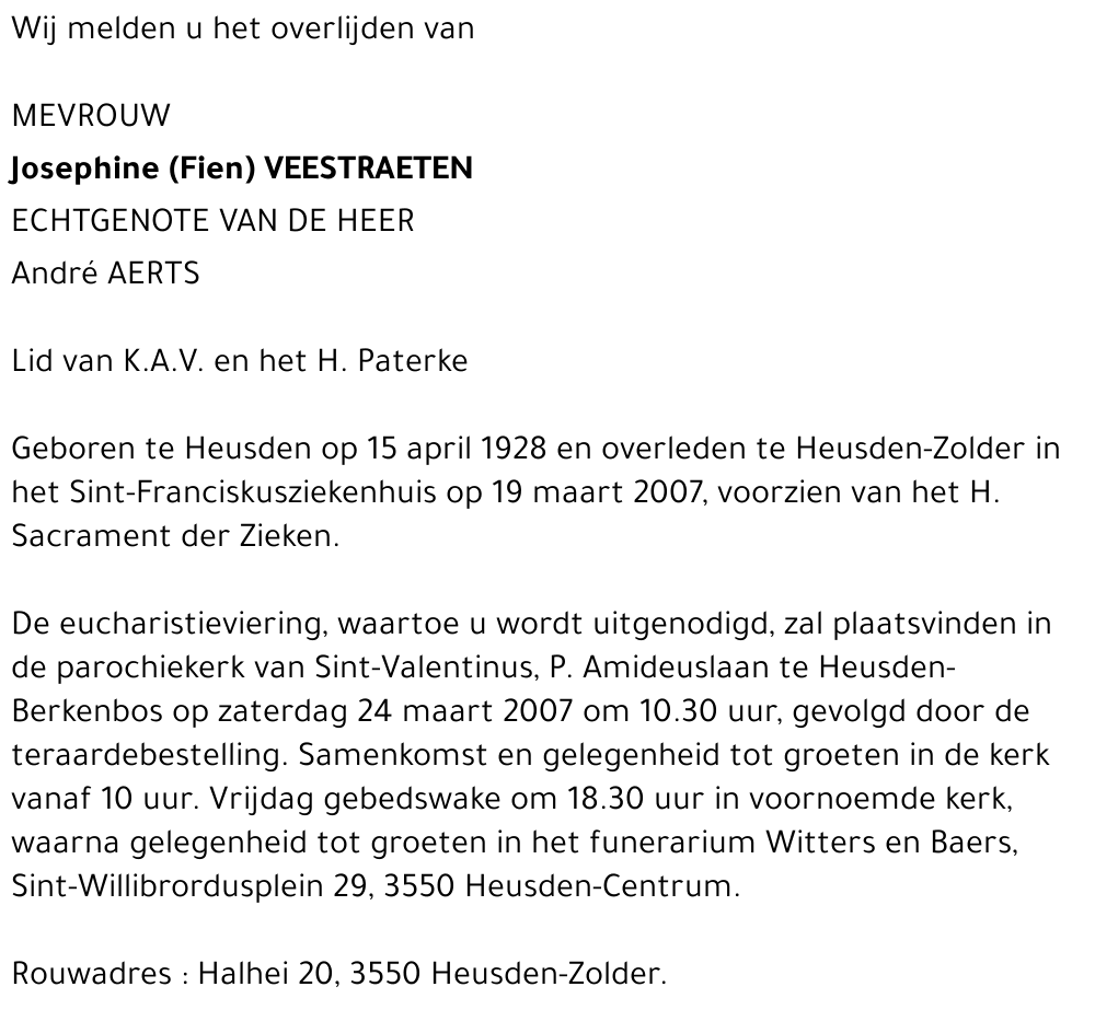 Josephine Veestraeten