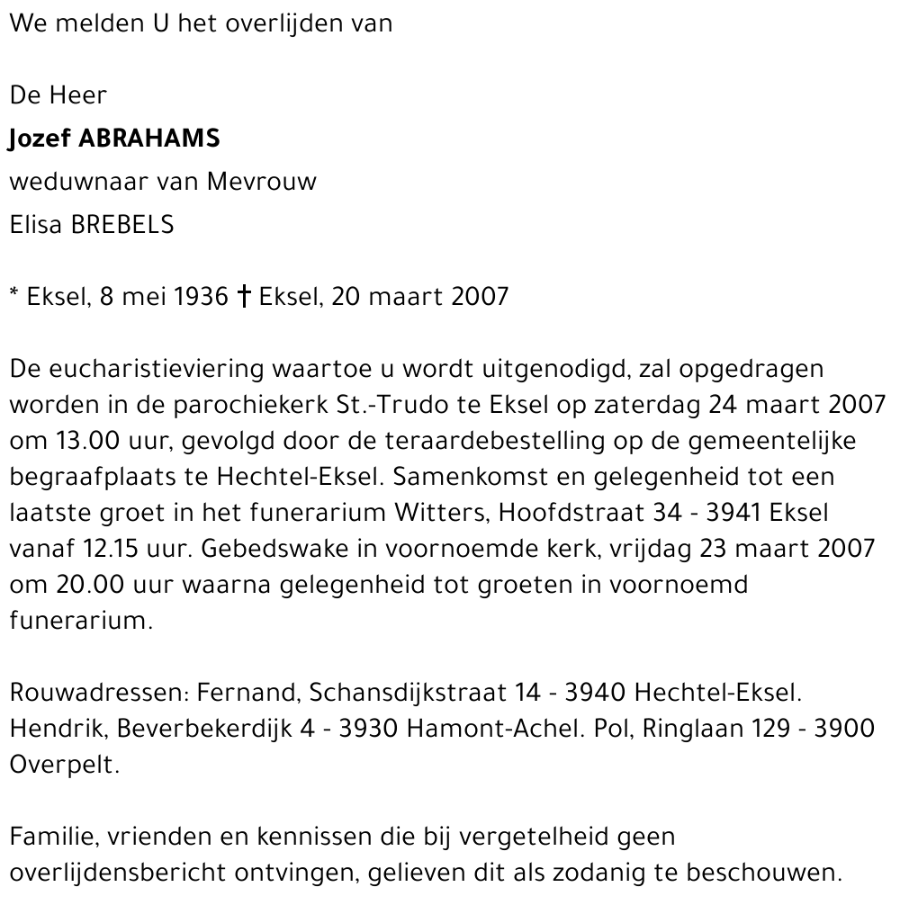 Jozef Abrahams