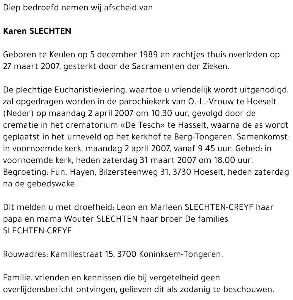 Karen Slechten