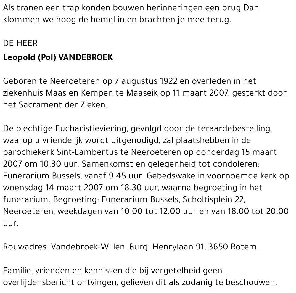 Leopold (Pol) Vandebroek