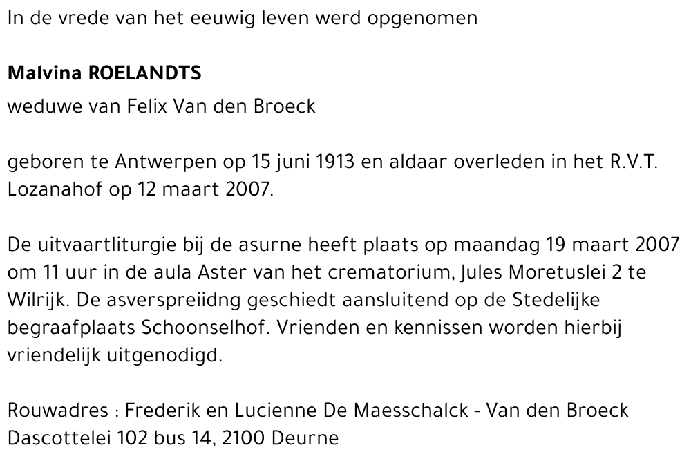 Malvina Roelandts