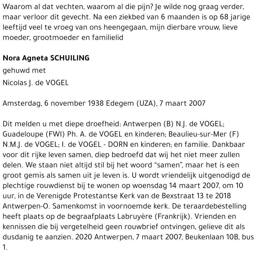 Nora Agneta Schuiling