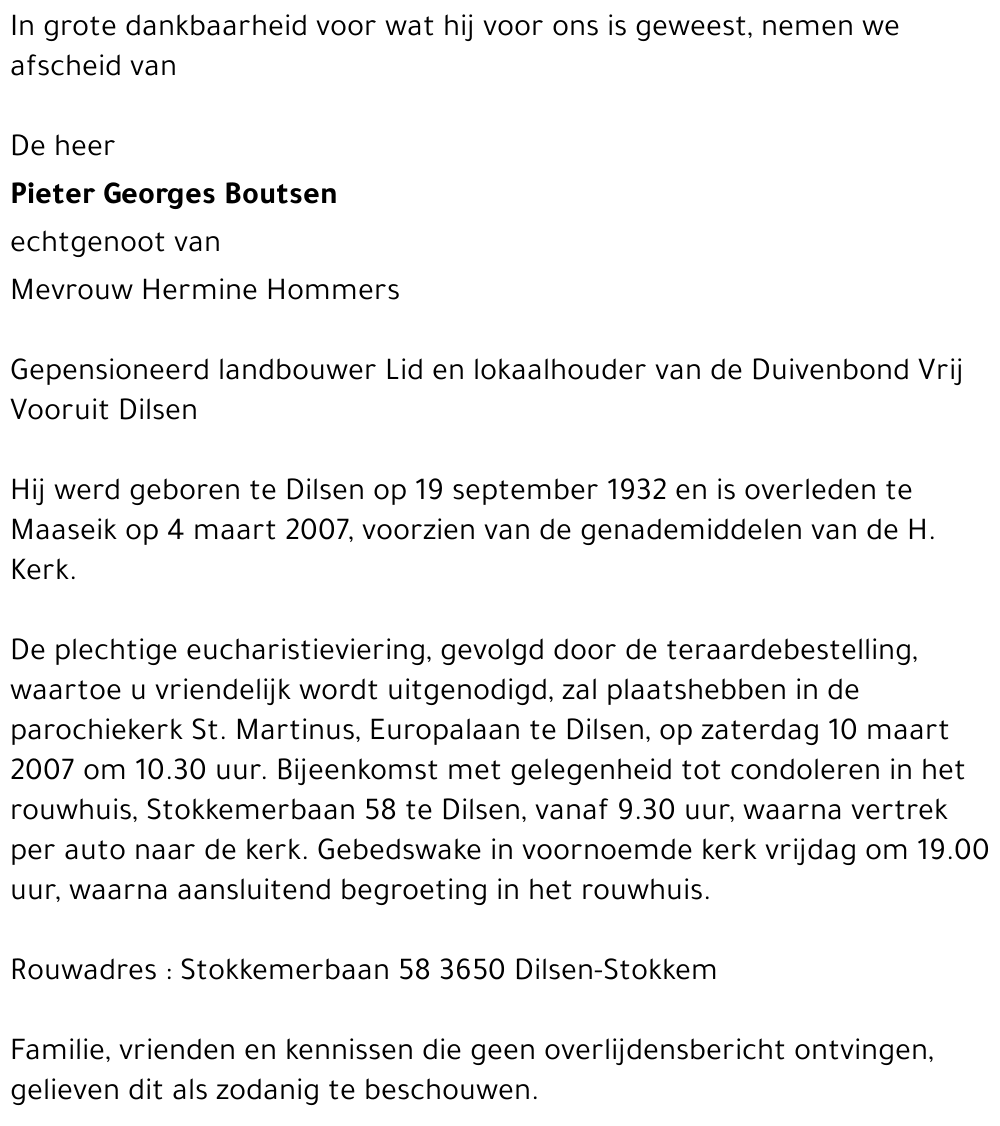 Pieter Georges Boutsen