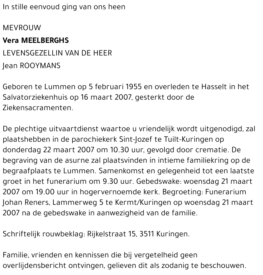 Vera Meelberghs
