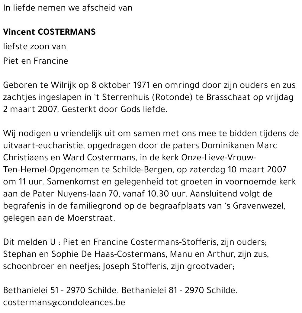 Vincent Costermans