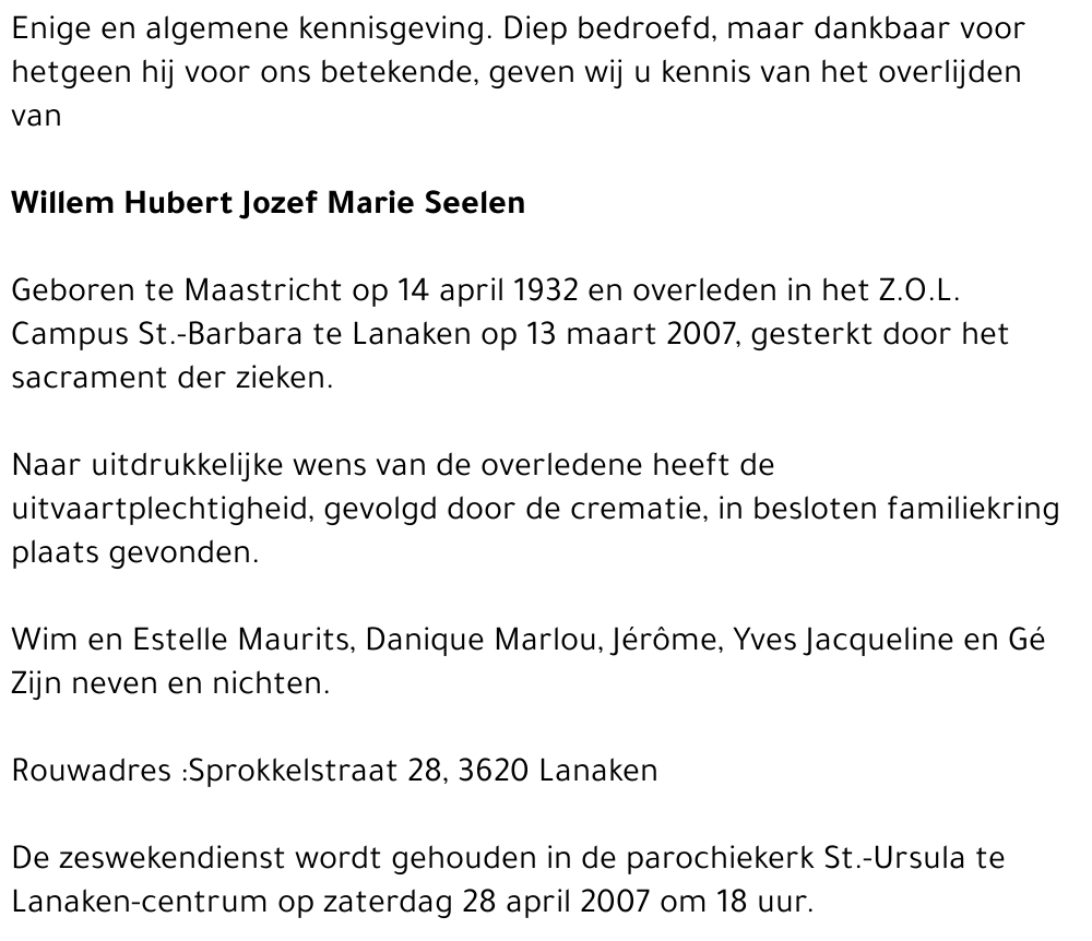 Willem H.J.M. Seelen