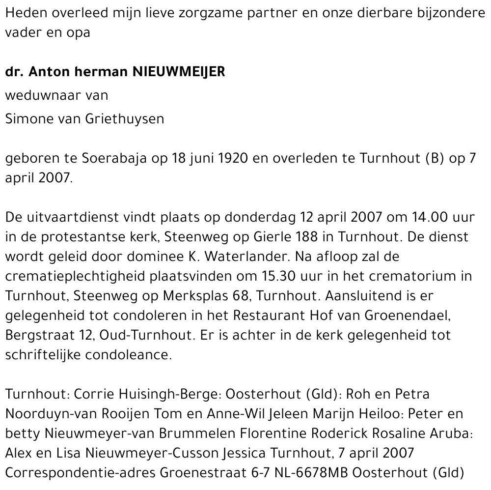 Anton Herman Nieuwmeijer