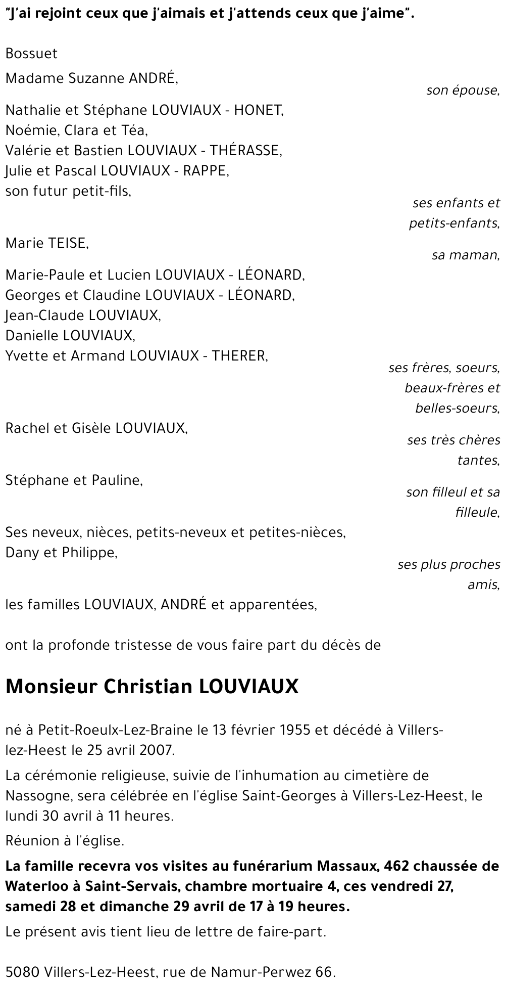 Christian LOUVIAUX