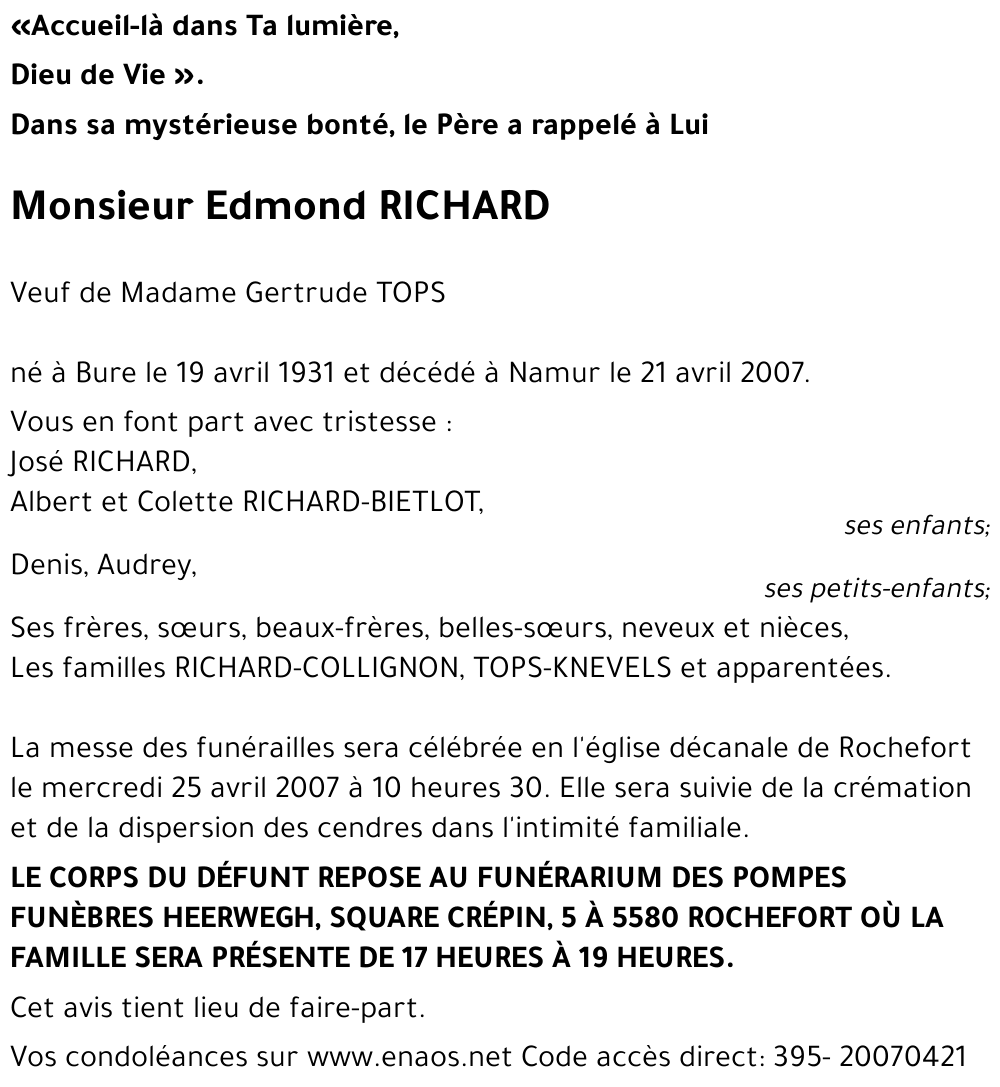 Edmond RICHARD