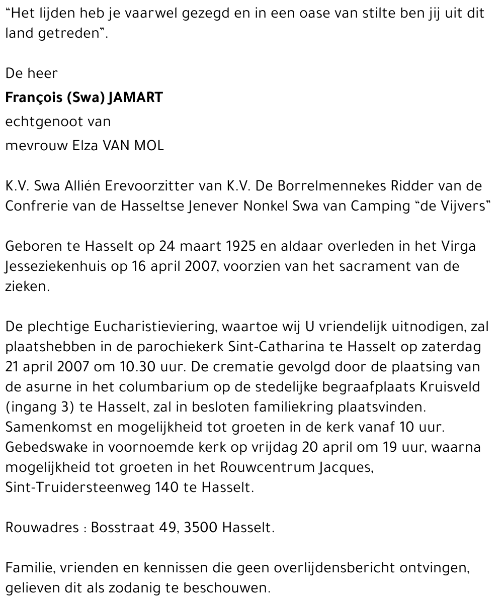 François (Swa) Jamart